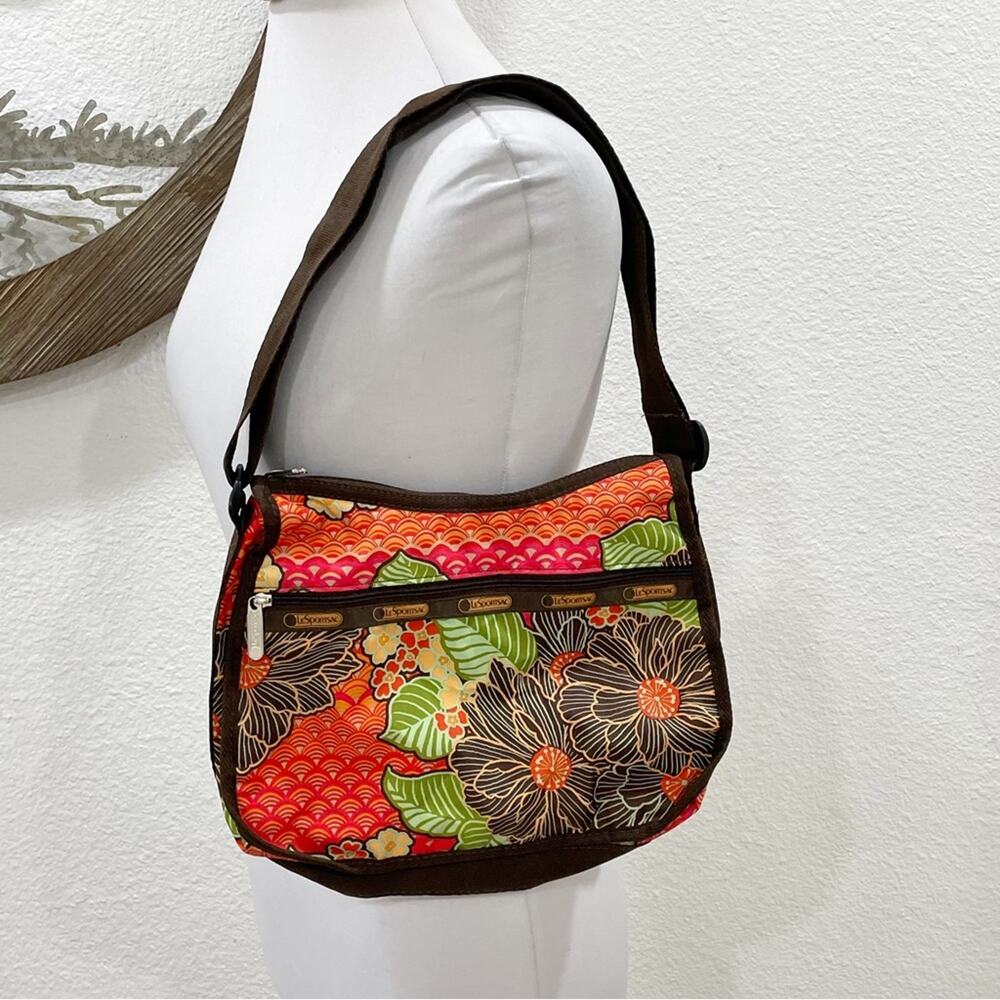 LeSportsac Classic Hobo Crossbody Shoulder Bag Purse Waikiki Floral